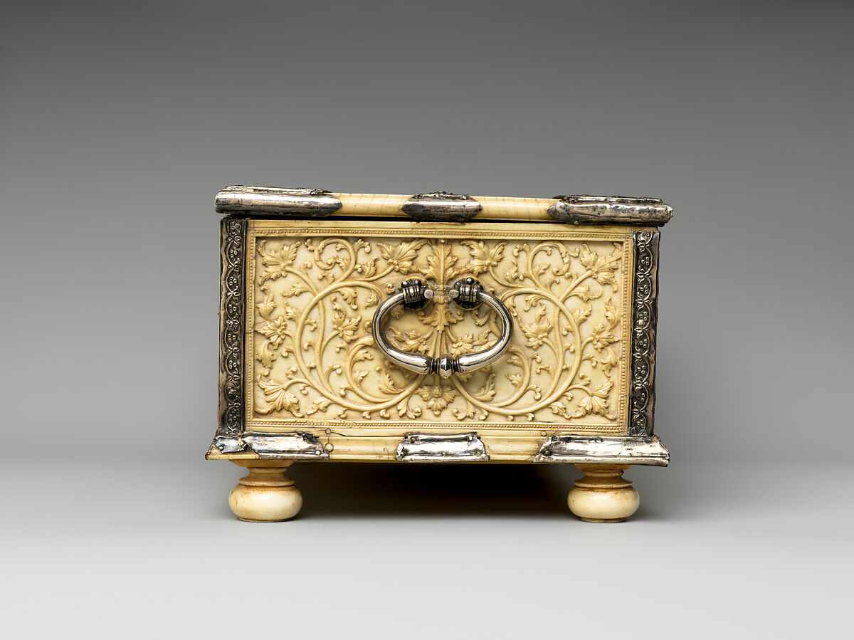 Casket, Ivory and Silver, Sri Lanka, Sinhalese-Dutch