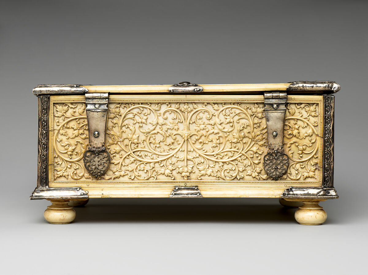 Casket, Ivory and Silver, Sri Lanka, Sinhalese-Dutch