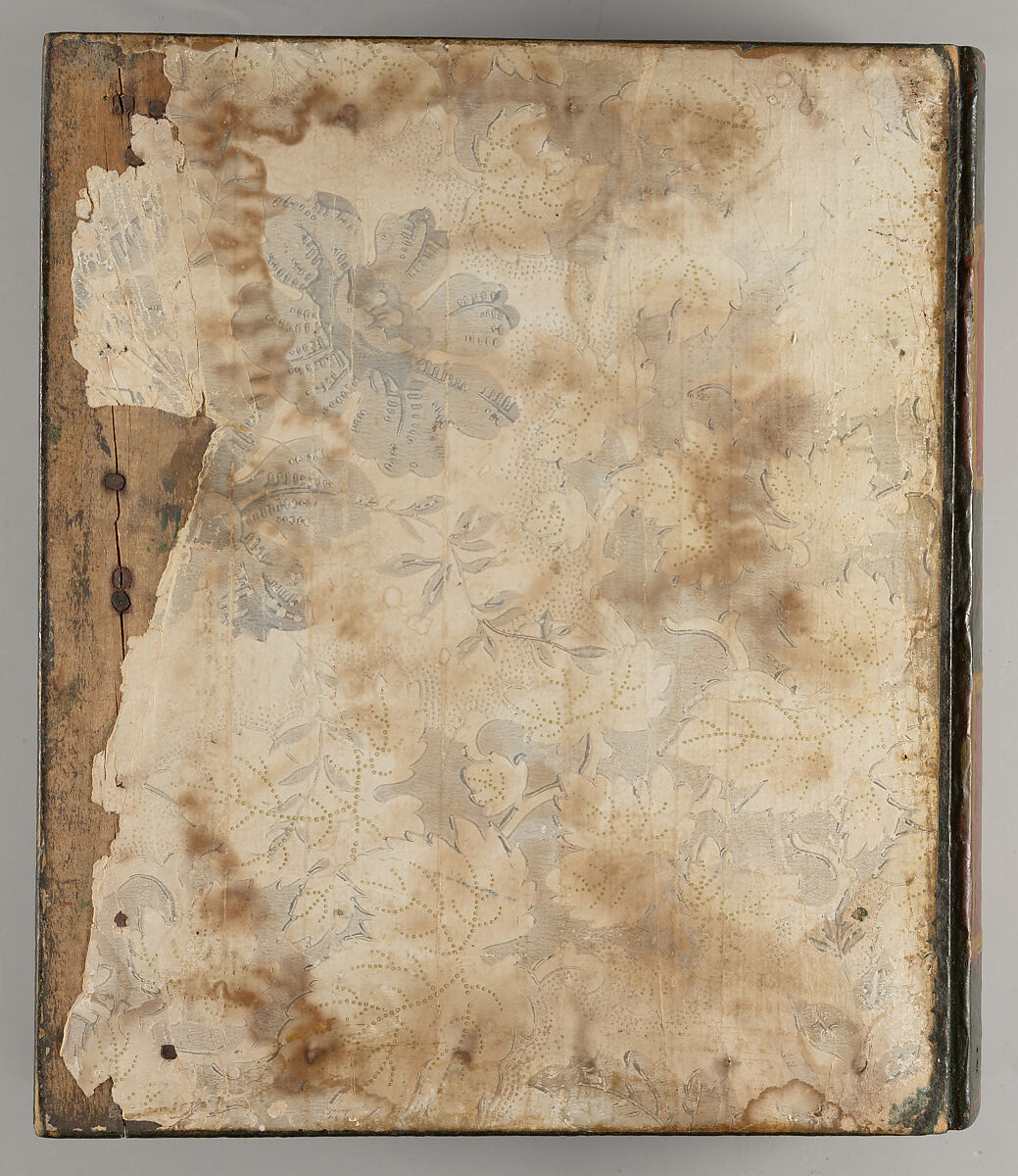 Painted table box in the form of a book, native American motif