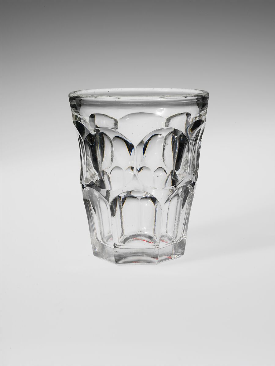 Tumbler, Pressed glass, American 