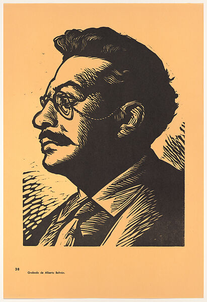 Ricardo Flores Magón, Plate 38 from "450 Años de Lucha: Homenaje al Pueblo Mexicano" (450 Years of Struggle: Homage to the Mexican People), Alberto Beltrán (Mexican, Mexico City 1923–2002 Mexico City), Offset lithograph 