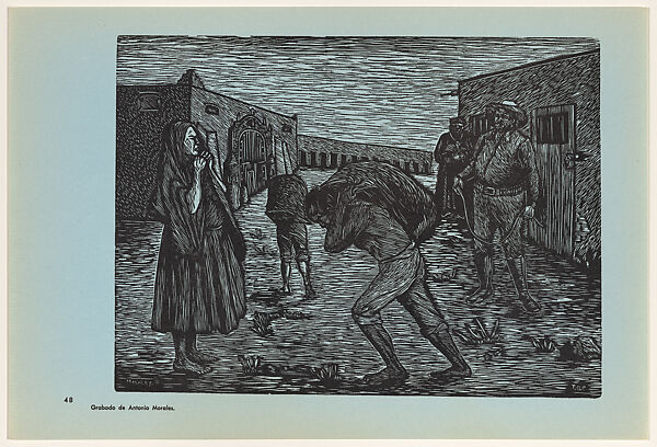 Labourers with no rights (El peon acasillado), Plate 48 from 