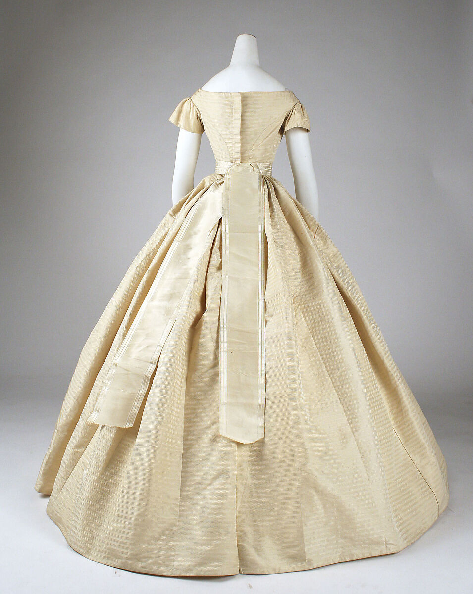 Wedding ensemble, (a-d) silk, American or European