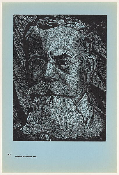 Venustiano Carranza who protested against the Yankee invasion of 1914 (Venustiano Carranza protesta contra la invasion yanqui de 1914), Plate 84 from "450 Años de Lucha: Homenaje al Pueblo Mexicano" (450 Years of Struggle: Homage to the Mexican People), Francisco Mora (Mexican, Uruapán, Michoacán 1922–2002), Offset lithograph 