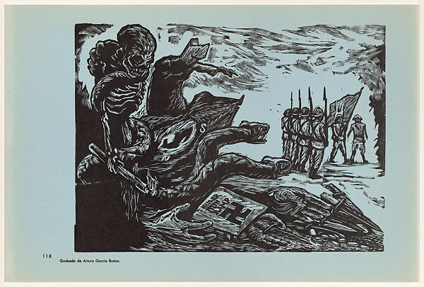 Sinarquism (El Sinarquismo), Plate 118 from "450 Años de Lucha: Homenaje al Pueblo Mexicano" (450 Years of Struggle: Homage to the Mexican People), Arturo García Bustos (Mexican, Mexico City 1926–2017), Offset lithograph 