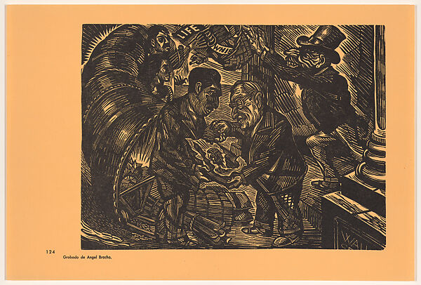 The German-Truman society (La sociedad Aleman-Truman), Plate 124 from "450 Años de Lucha: Homenaje al Pueblo Mexicano" (450 Years of Struggle: Homage to the Mexican People), Ángel Bracho (Mexican, Mexico City 1911–2005), Offset lithograph 