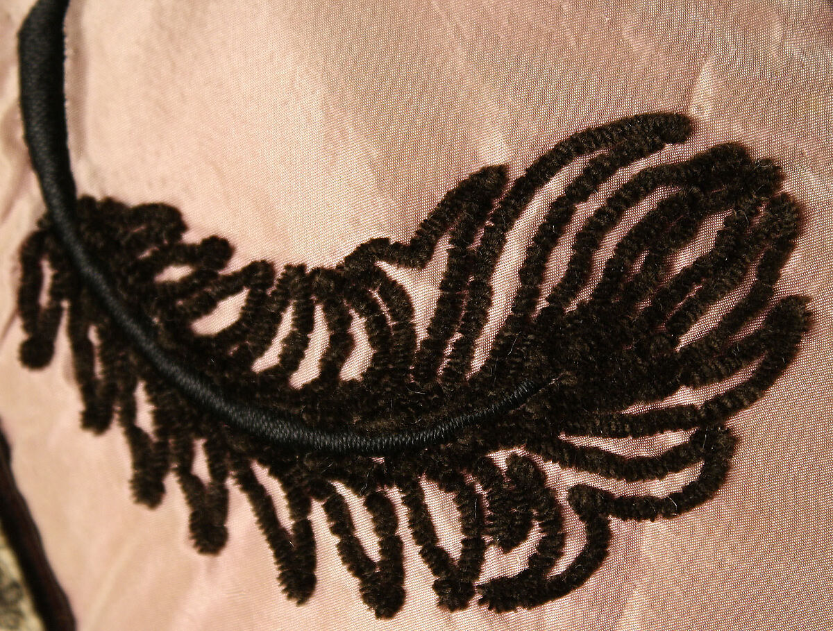 Cloak, wool, silk, American