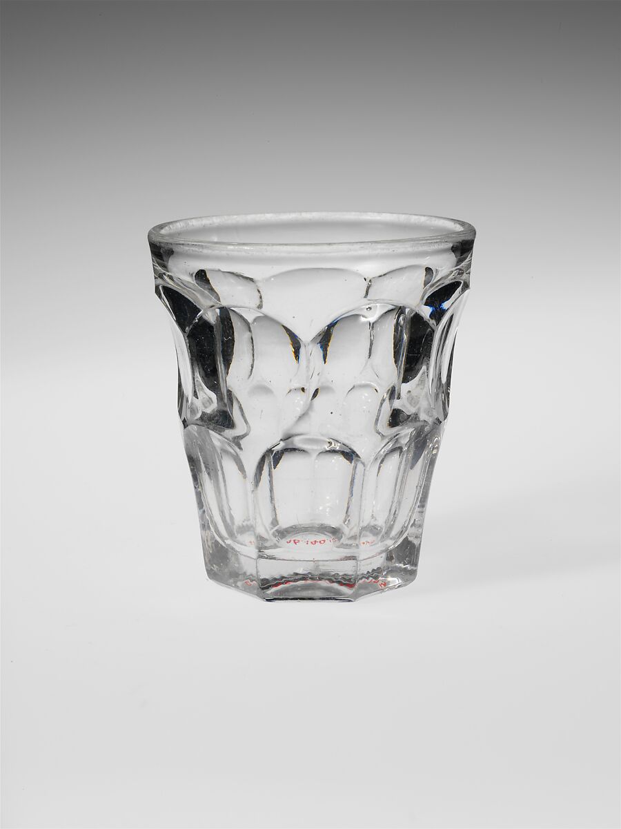 Tumbler, Pressed glass, American 