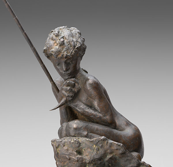 Il Pescatoriello Marvasi (The Marvasi Fisherboy), Vincenzo Gemito (Italian, Naples 1852–1929 Naples), Bronze, Italian, Naples