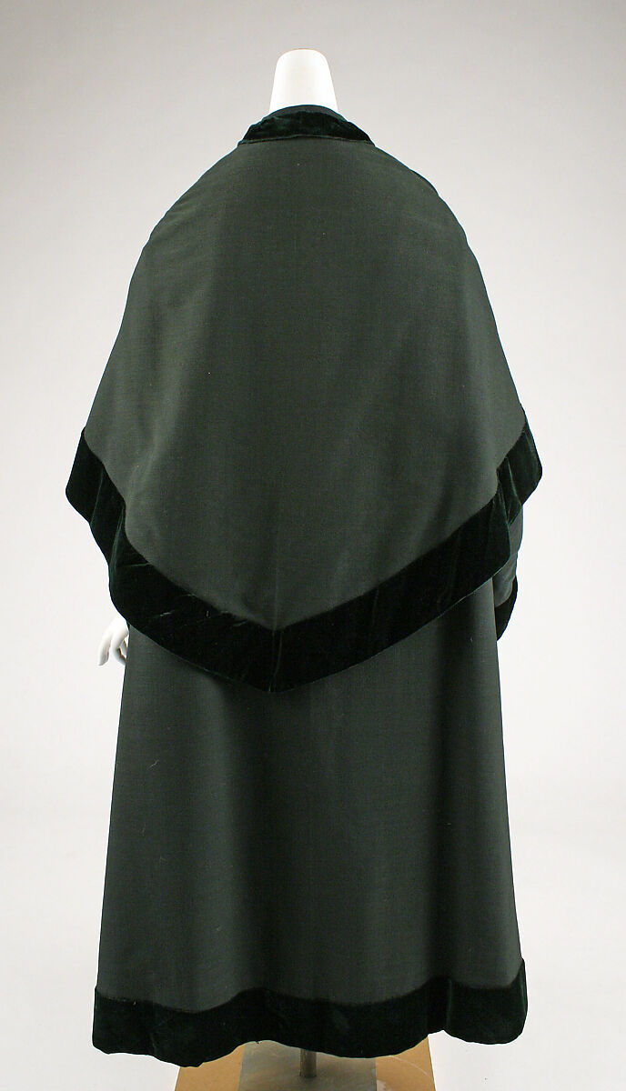 Cloak, wool, American