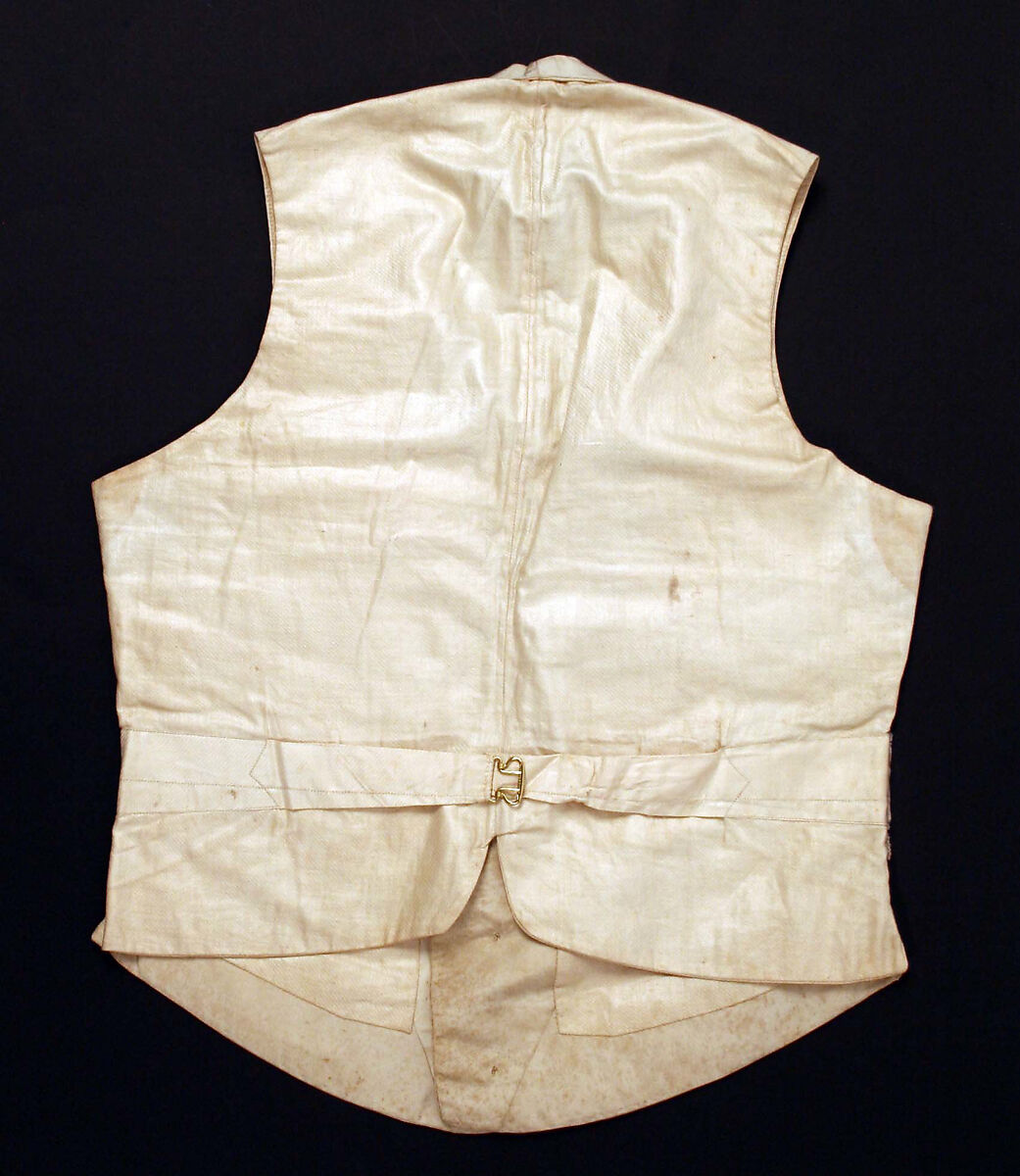 Waistcoat, silk, American