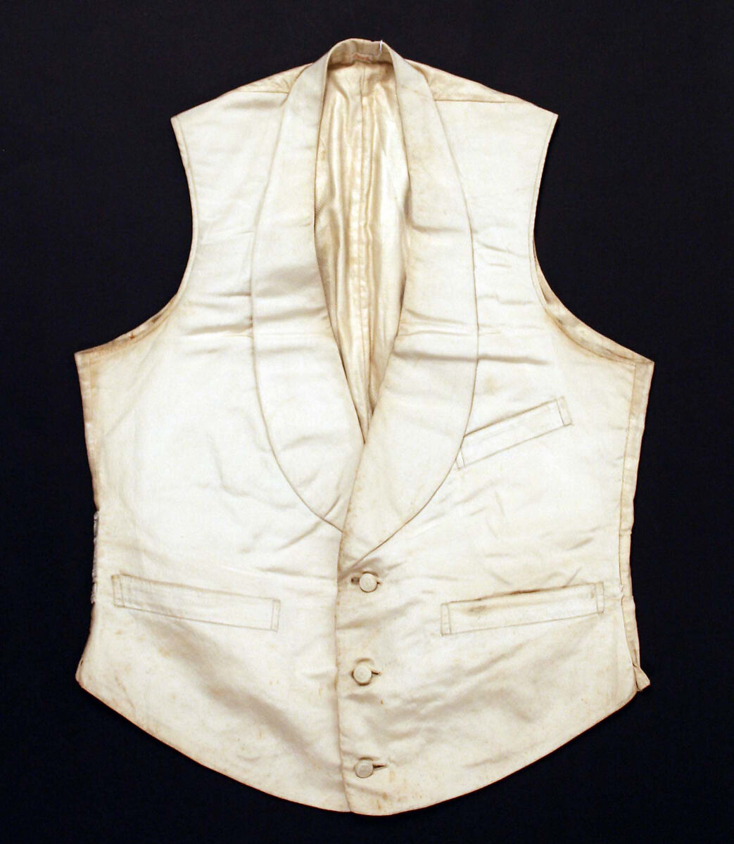 Waistcoat, silk, American 