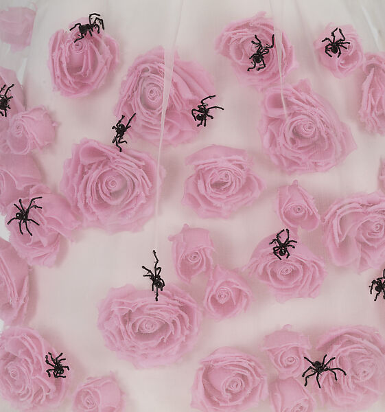 Ensemble, Undercover (Japanese, founded 1990), (a) silk, polyester, (b) silk, (c, d) metal (brass), silk, (e, f) leather (cowhide), PVC, synthetic rubber, Japanese