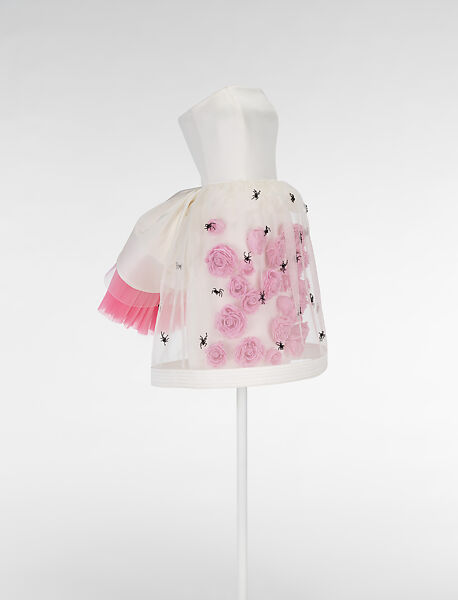 Ensemble, Undercover (Japanese, founded 1990), (a) silk, polyester, (b) silk, (c, d) metal (brass), silk, (e, f) leather (cowhide), PVC, synthetic rubber, Japanese