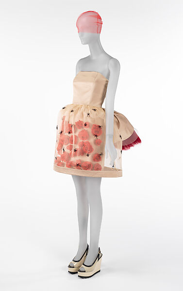 Ensemble, Undercover (Japanese, founded 1990), (a) silk, polyester, (b) silk, (c, d) metal (brass), silk, (e, f) leather (cowhide), PVC, synthetic rubber, Japanese