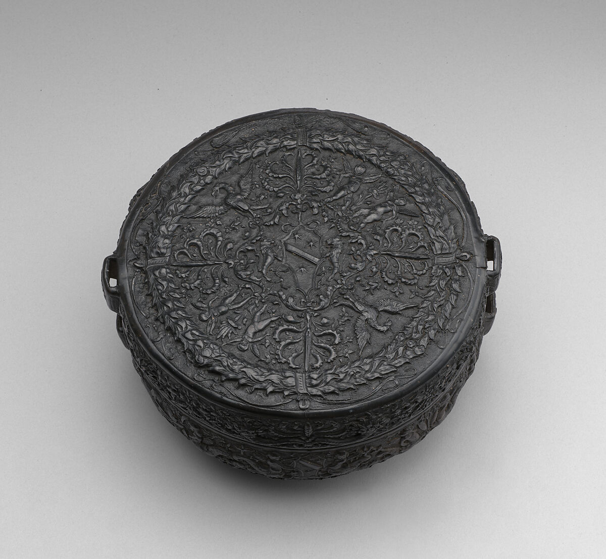 Leather box, Incised, tooled and stamped leather (cuir bouilli), Italian, Venice