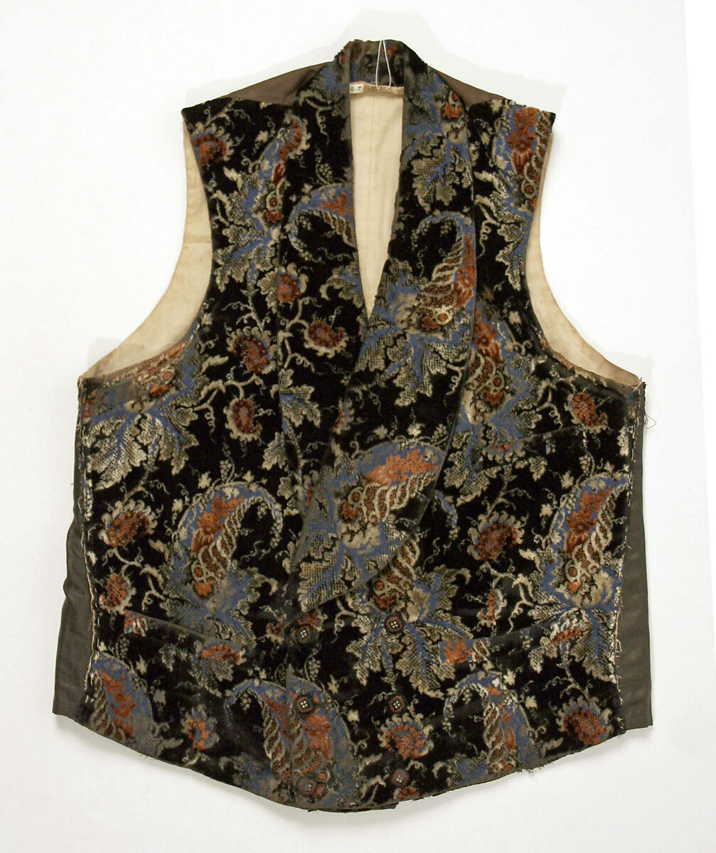 Vest, silk, American 