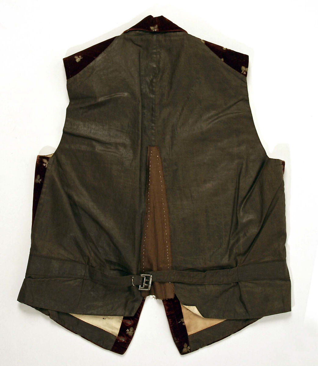 Vest, silk, French