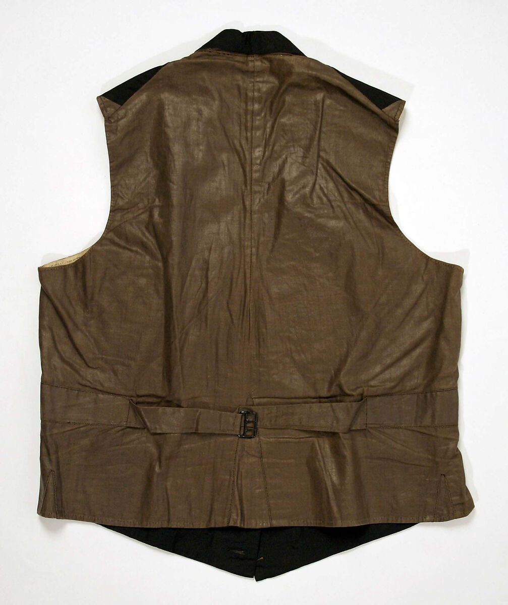 Vest, silk, probably Italian