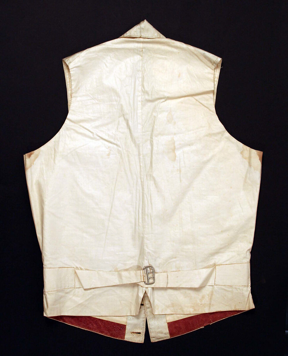 Wedding vest, silk, American