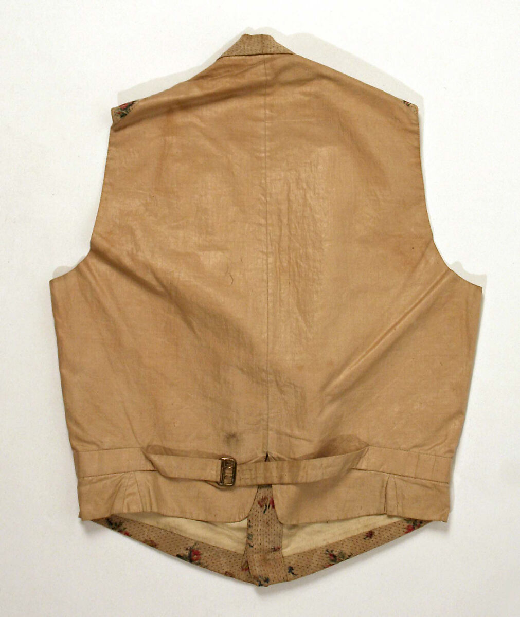 Evening vest, silk, European
