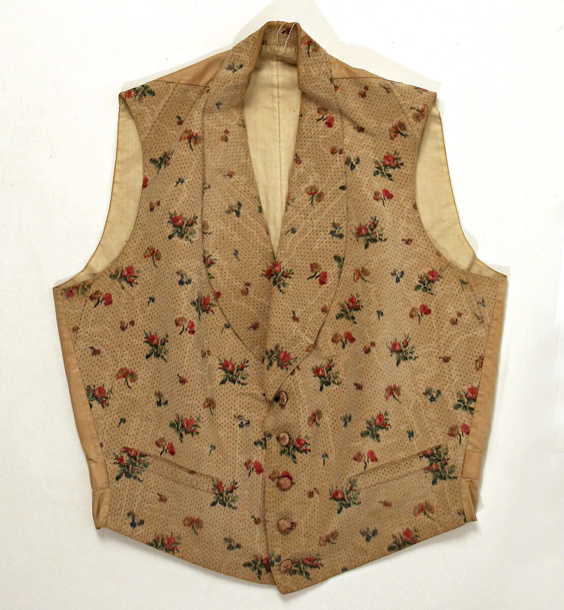 Evening vest, silk, European 