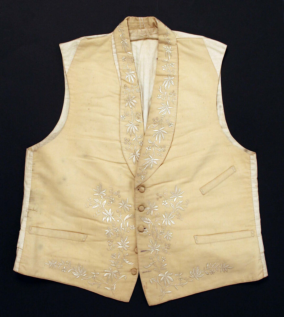 Vest, wool, silk, Danish 