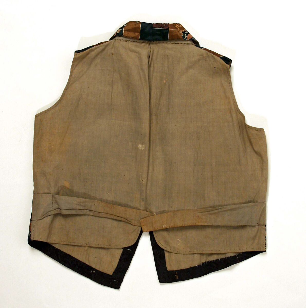 Waistcoat, silk, American