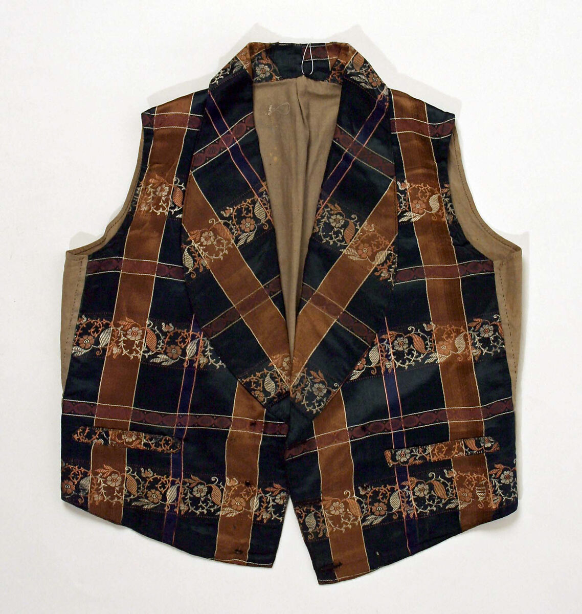 Waistcoat, silk, American 