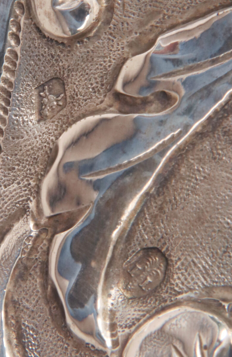 Book cover for Mahzor prayer book with leather case, Giuseppe Merlini (Italian, active Rome 1746–60), Chased and embossed silver; leather with decorative gilding, paper, Italian, Rome