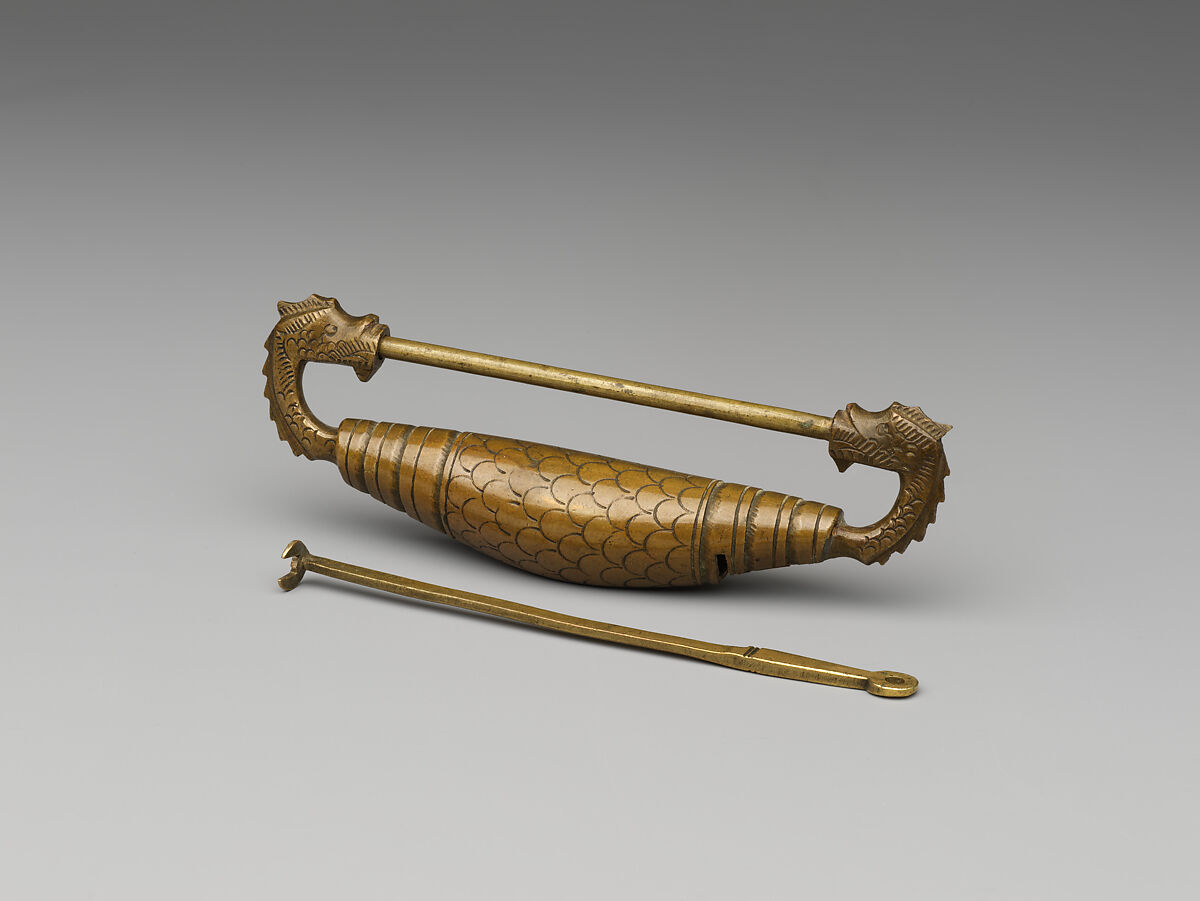 Black lacquer box with phoenix designs, Lacquer with gold paint and metal fittings, Korea