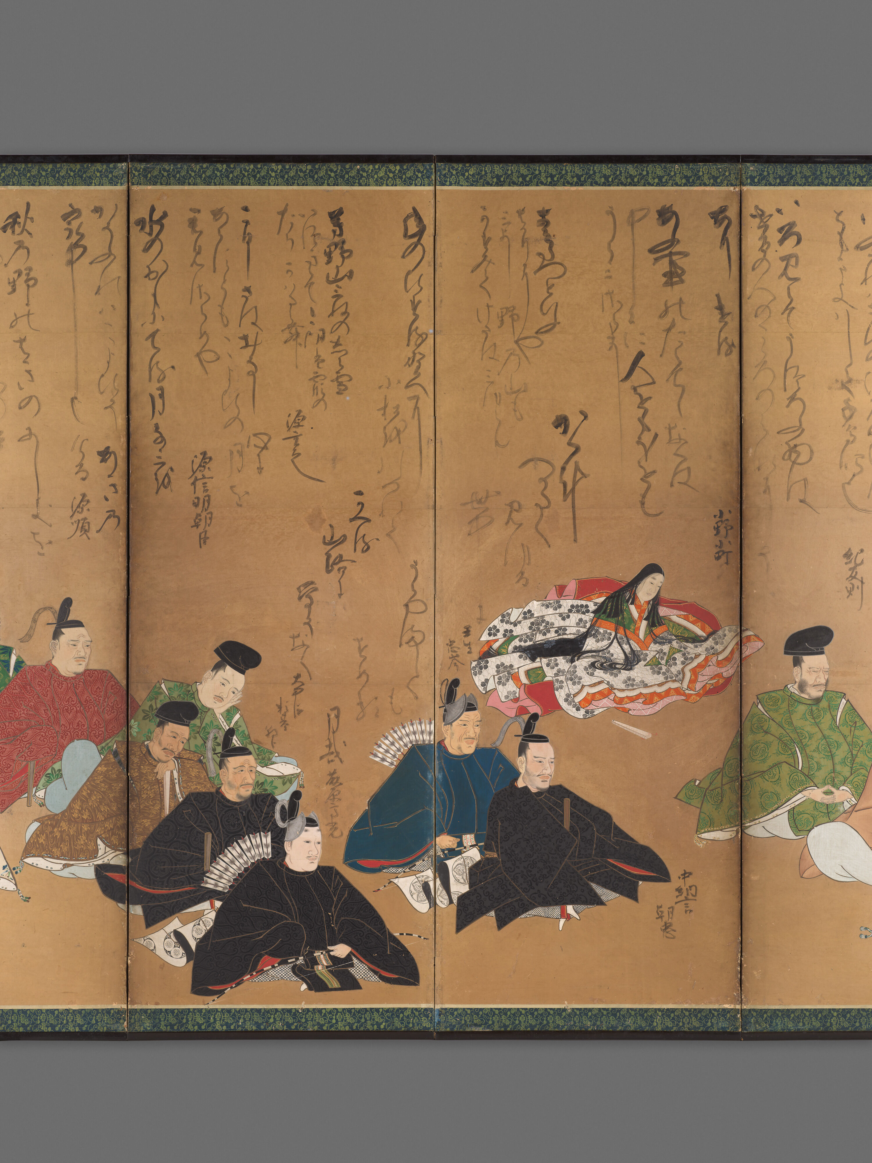 Painting by Studio of Kano Takanobu - The Thirty-Six Poetic