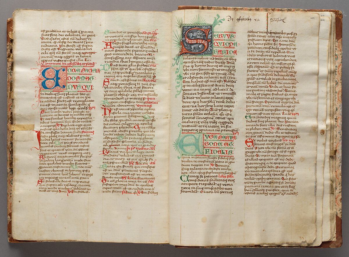 Winter Breviary from the Diocese of Constance, Paper with pen and ink, opaque paint, glazes, and applied silver and gold, South German or Swiss