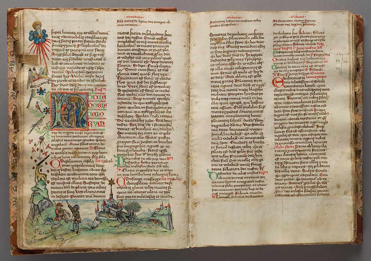 Winter Breviary from the Diocese of Constance, Paper with pen and ink, opaque paint, glazes, and applied silver and gold, South German or Swiss