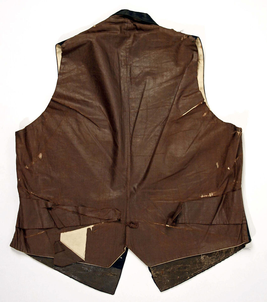 Vest, silk, American or European