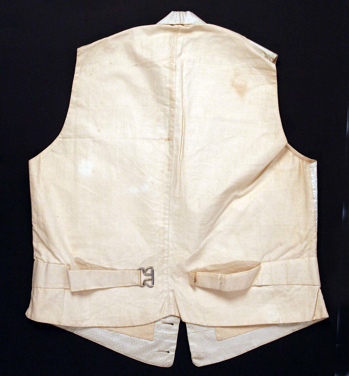 Vest, silk, American or European