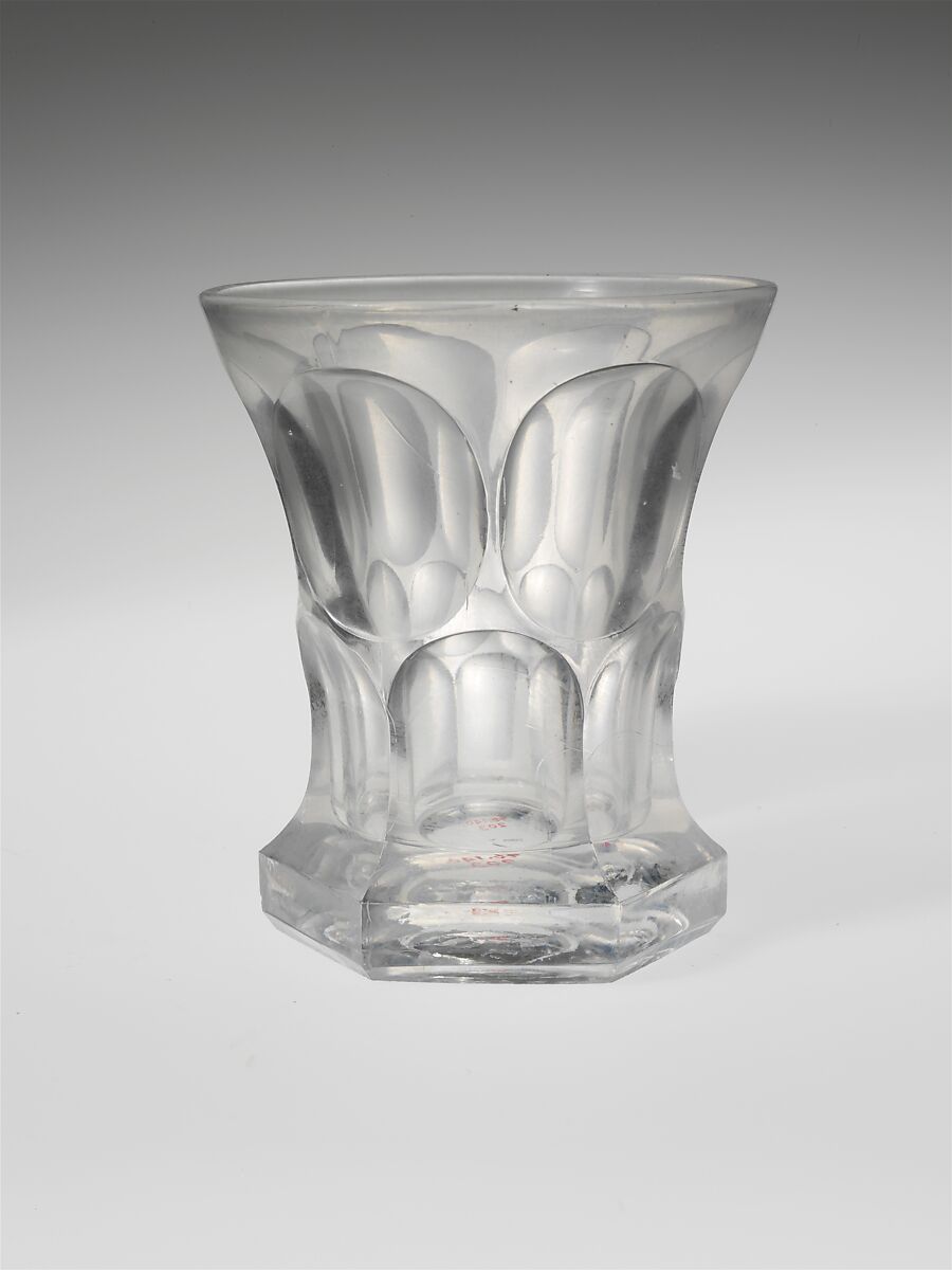 Tumbler, Pressed glass, American 