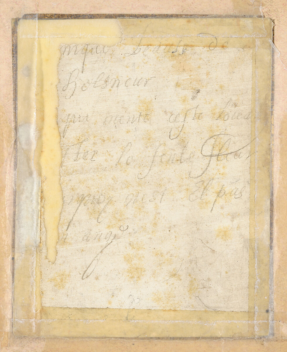 Portrait of a woman as a shepherdess, Crispijn de Passe the Younger (Dutch, Cologne ca. 1594–1670 Amsterdam), Metalpoint on prepared parchment (tafelet), inset into a nineteenth-century painted mount