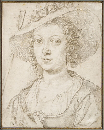 Portrait of a woman as a shepherdess