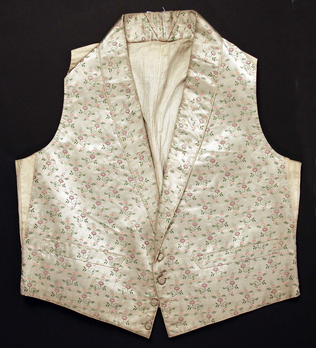 Vest, silk, European 