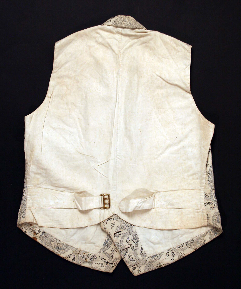 Vest, cotton, American