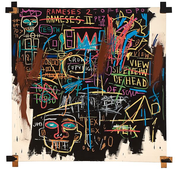 Kings of Egypt II, Jean-Michel Basquiat  American, Oil on canvas
