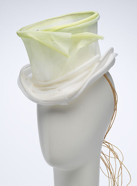 "Cenhinen" hat, Stephen Jones (British, born 1957), cotton, silk, synthetic, British