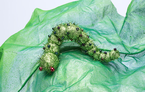 "Creepy Crawley" hat, Stephen Jones (British, born 1957), silk, metal, polystyrene, polyester, synthetic, British