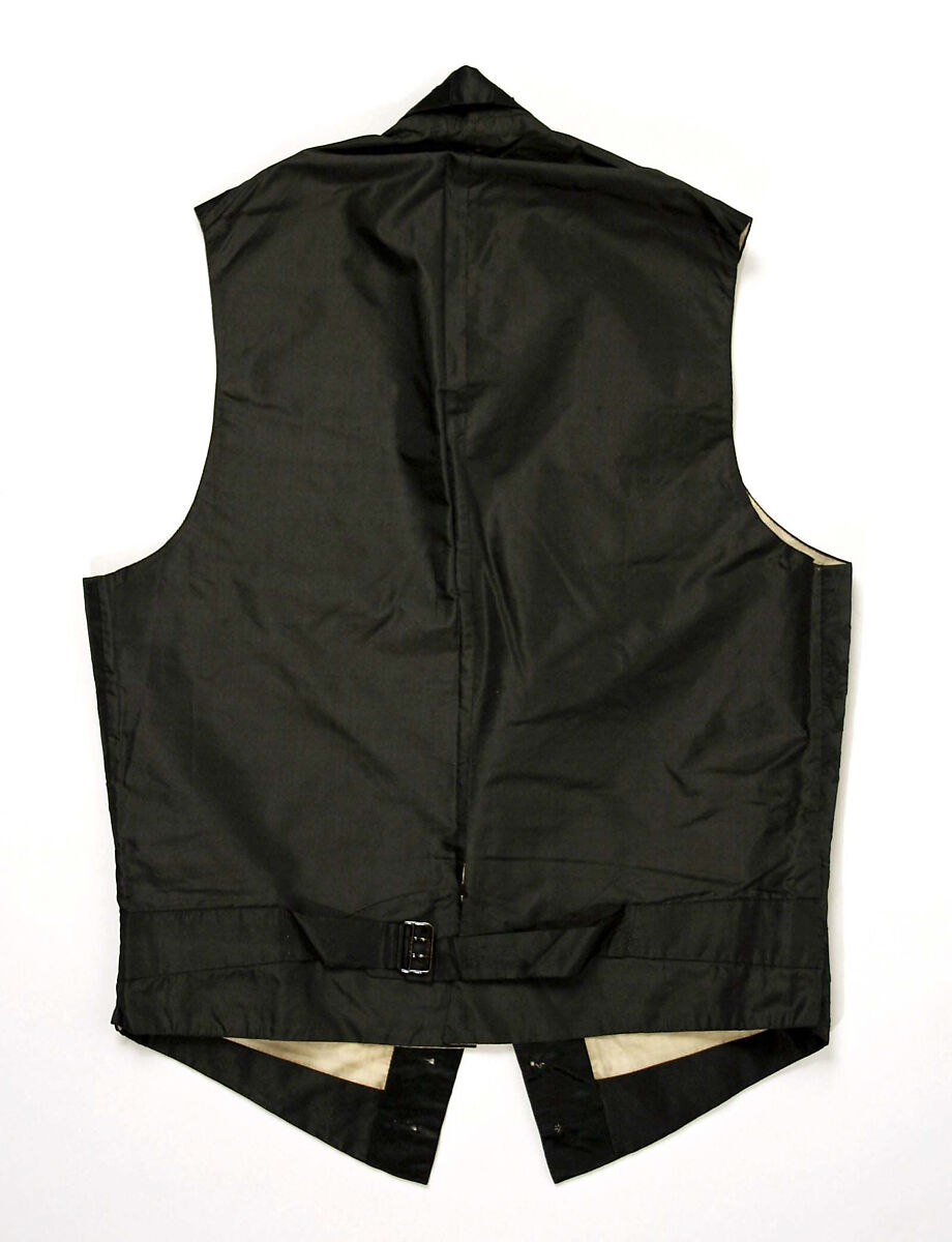 Waistcoat, silk, American