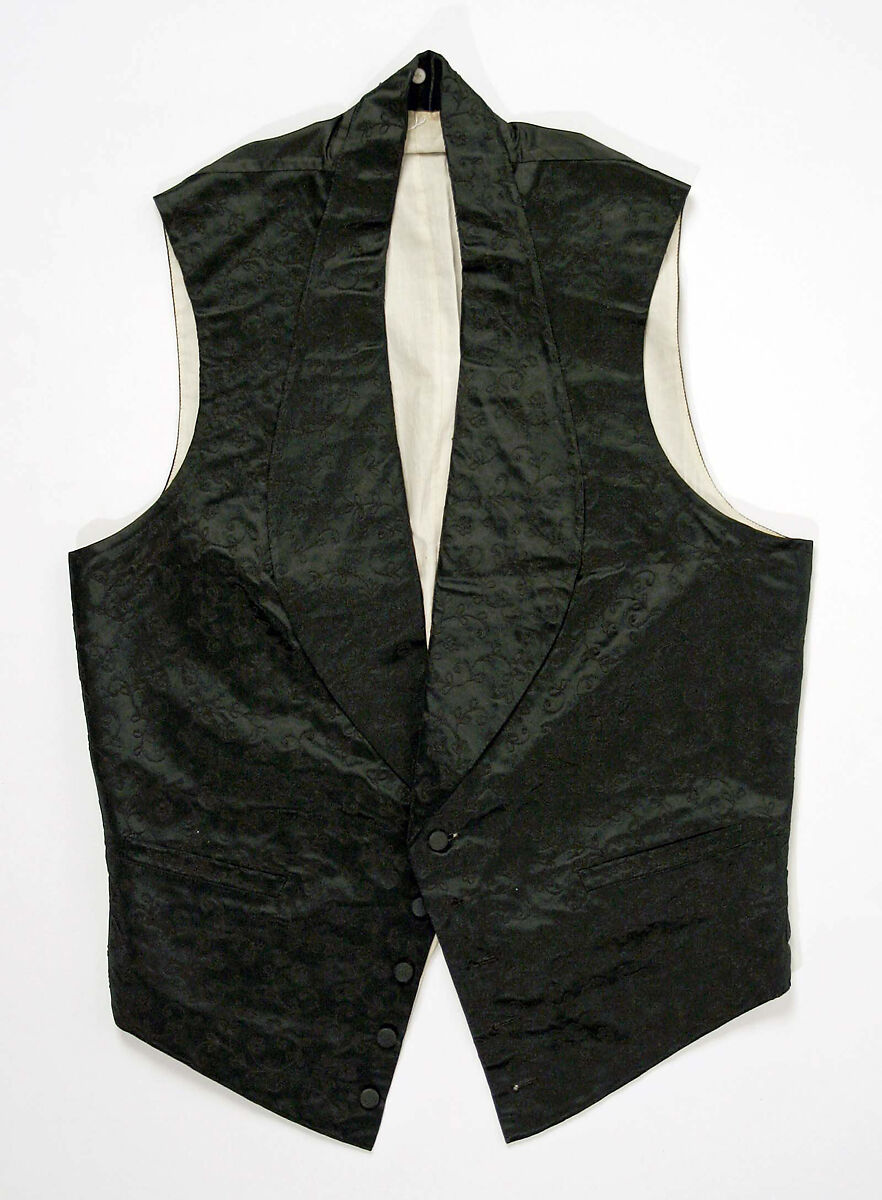 Waistcoat, silk, American 