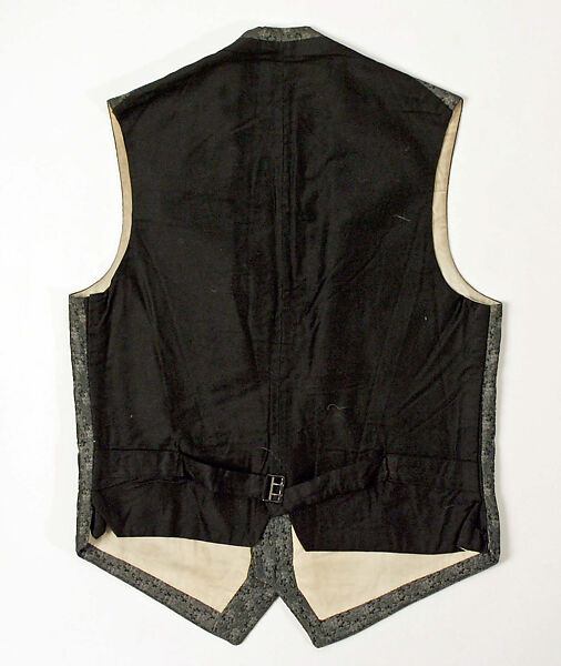 Vest, silk, American or European