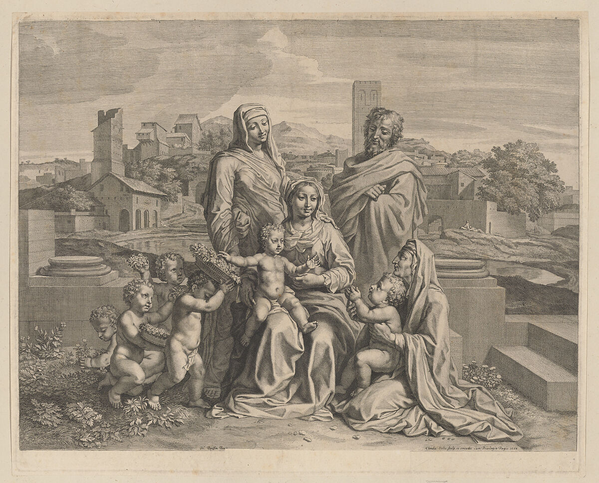 Ego Mater pulchrae dilectionis Eccl. 24., Claudine Bouzonnet Stella  French, Etching and engraving