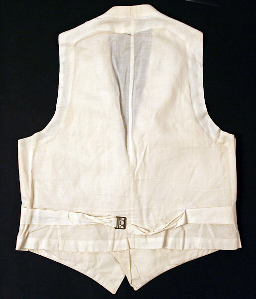 Evening vest, cotton, American or European