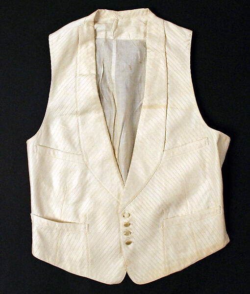 Evening vest, cotton, American 